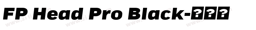 FP Head Pro Black字体转换
